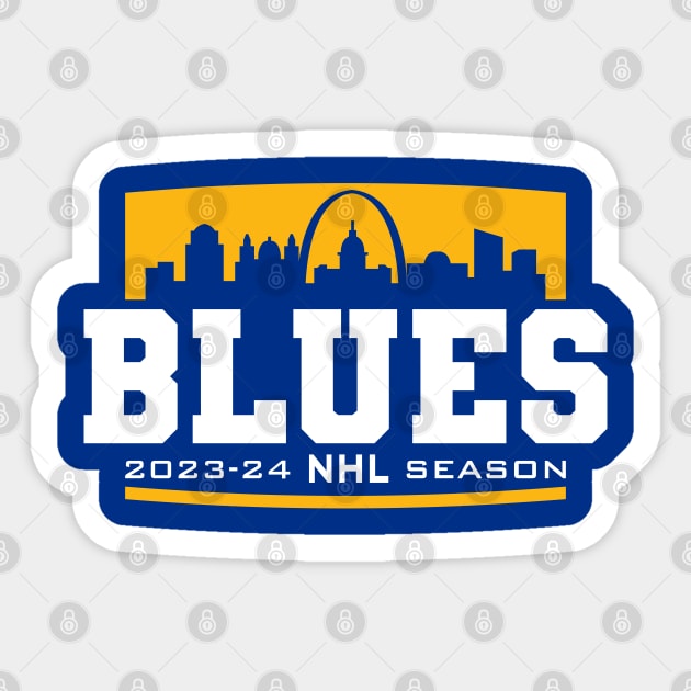 Blues Hockey 2023-24 Sticker by Nagorniak